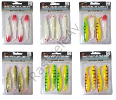 Savage gear Cannibal 10cm 4 Adet Suni Yem Firetiger