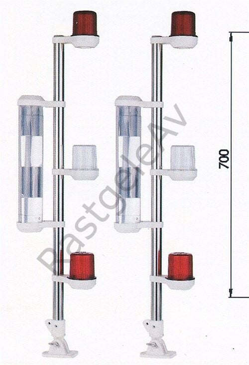 Remkay Radar Reflektörlü Arıza Direği Krom Katlanabilir Ayaklı