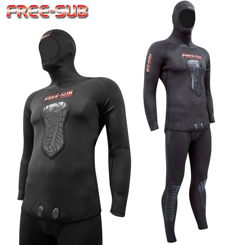 Free-Sub 7mm Siyah Avcı Serbeset Dalış Elbisesi