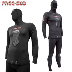 Free-Sub 7mm Siyah Avcı Serbeset Dalış Elbisesi