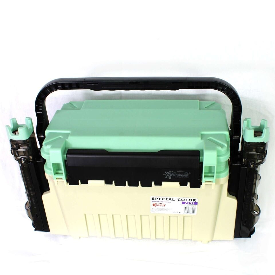 Captain 7231 Profesyonel Surf ve Spin Takım Çantası 2 Kamış Tutucu 43x24x28cm