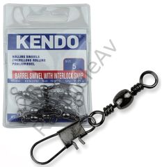 Kendo Rolling Swivel Safety Snap Snap 10 Adet (Kilitli Klips) 22