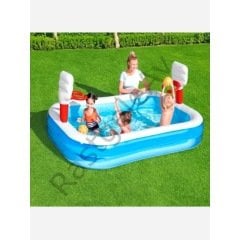 BESTWAY 54122 Basketbol Sahası Potalı Havuz 251x168x102 Cm