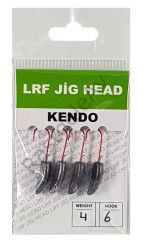 Kendo Lrf Jig Head Kırmızı İğneli 4 Adet #8 1,5 gr