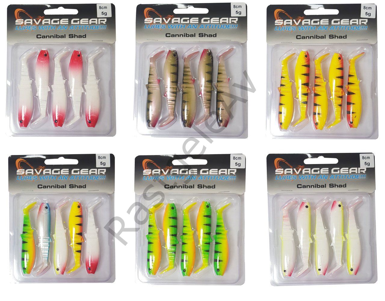 Savage gear Cannibal 8cm 5 Adet Suni Yem Read Head