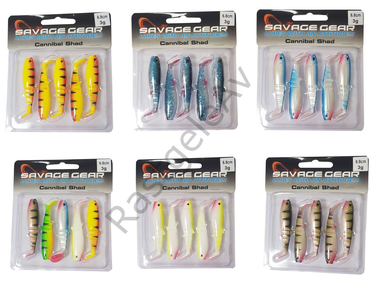 Savage gear Cannibal 6,8cm 5 Adet Suni Yem Blue Pearl