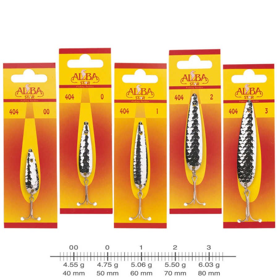 AlbaStar 404 Lüfer Olta Kaşığı DESENLİ - NO:0
