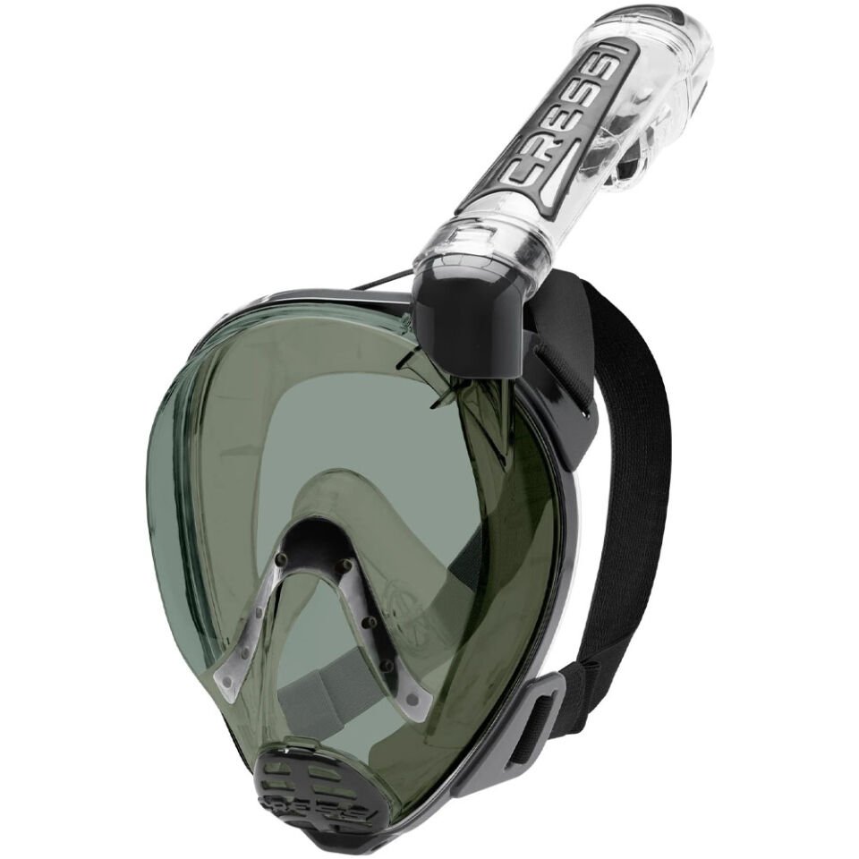 Cressi Duke Tam Yüz Maske CLEAR-BLACK-SMOKED LENS - S - M