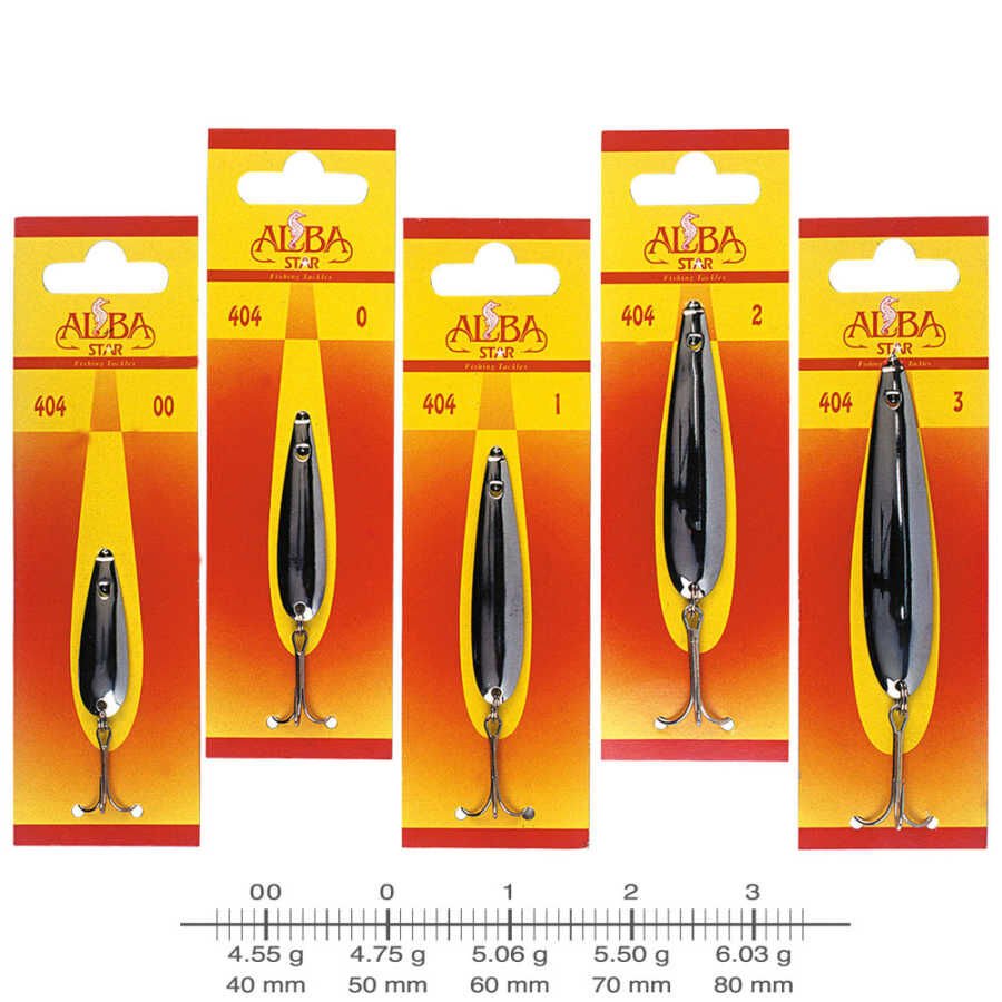 AlbaStar 404 Lüfer Olta Kaşığı DÜZ - NO:00
