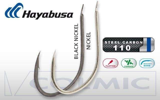 Hayabusa HKAJ 157 Kısa Pala Dövme Olta İğnesi 15li Paket Black Nikel