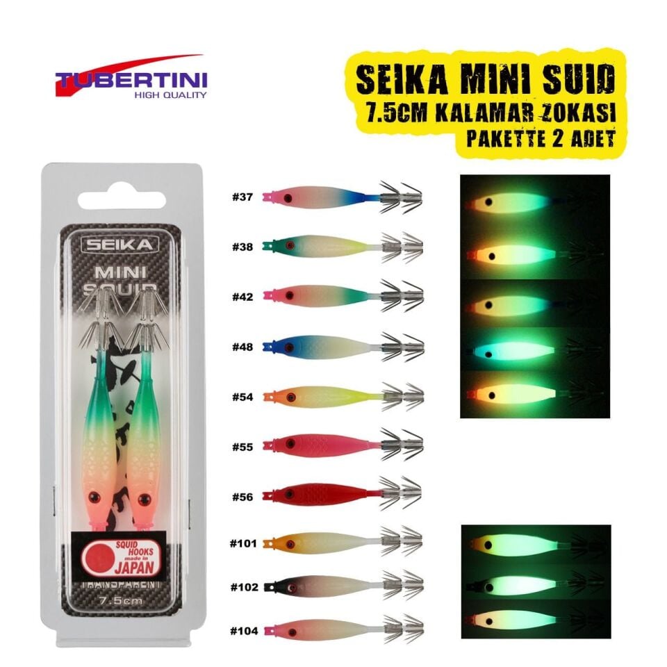 Seika Mini Squid Soft Trasparent 7,5Cm Kalamar Zok