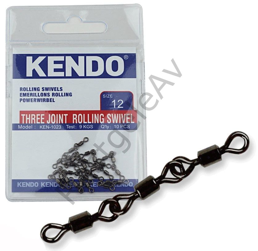 Kendo Three Joint Rolling Swivel 10 Adet 10