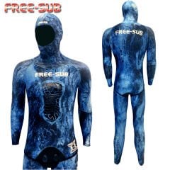 Free-Sub Demre Blue Desen Yamamoto 39 Avcı Elbise 3mm