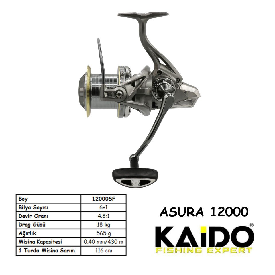 Sunset Skandal Adria 420 100-200 gr Surf Kamışı + Kaido Asura 12000 Olta Seti