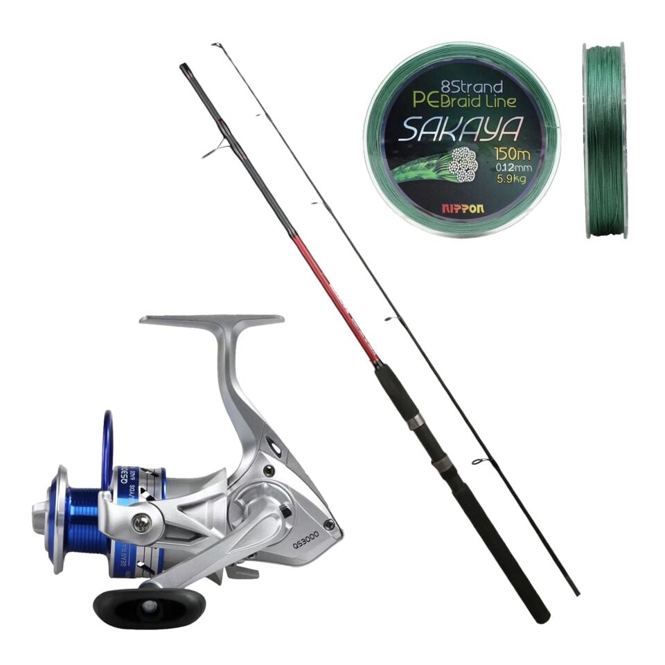 Eurofish Revenge 270 10-35 gr Spin Kamışı + Yumoshi QS 3000 Olta Seti
