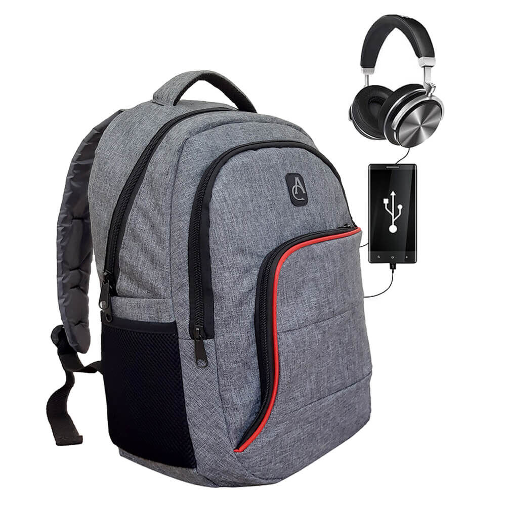 Albastar ProTech 3 Akıllı Sırt Çantası - Smart Bag KETEN GRİ