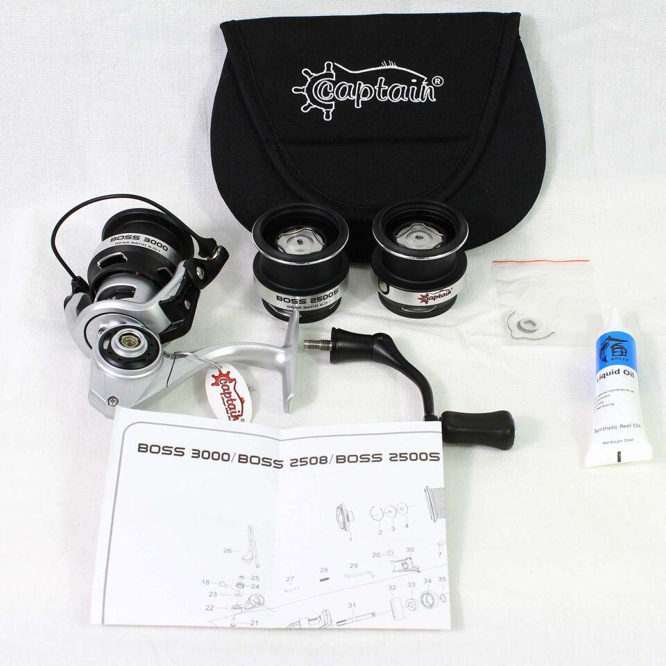 Captain Boss PRO 2500-2508-3000 Spin Makine 9+1 BB