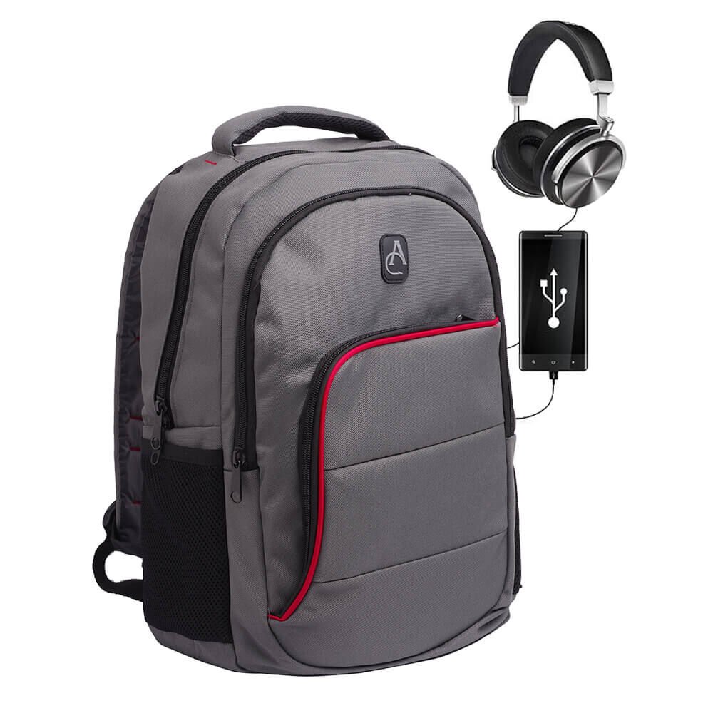 Albastar ProTech 3 Akıllı Sırt Çantası - Smart Bag GRİ