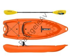 Seaflo SF-2002 Tek Kişilik Yetişkin Kano Kırmızı