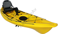 Seaflo Mako 12 Pedallı Tek Kişilik Balıkçı Kano Sarı