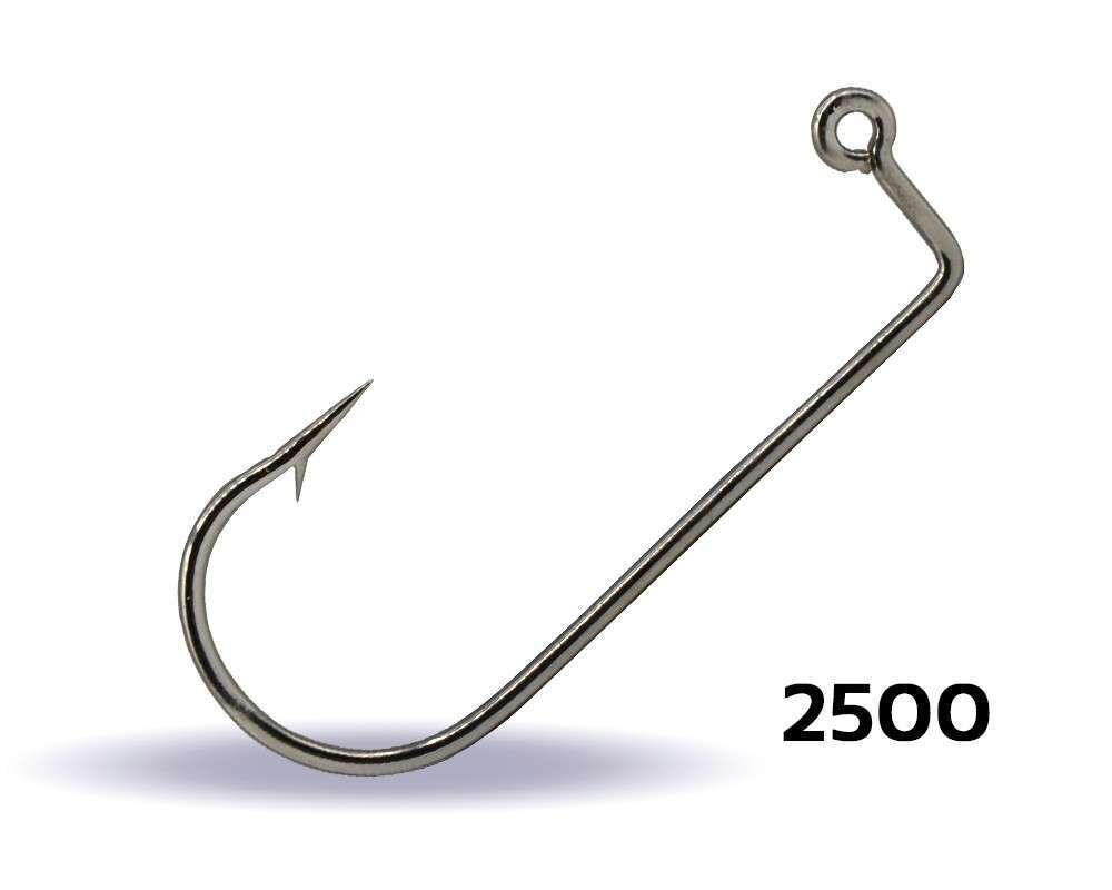 Youvella 2500 Jig Head İğnesi Delikli Uzun 100lü Kutu Nikel Standart - 2-0
