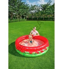 Bestway 51145 3 Boğum, Çilek Temalı Şişme Çocuk Havuzu (160 X 38)