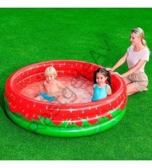 Bestway 51145 3 Boğum, Çilek Temalı Şişme Çocuk Havuzu (160 X 38)