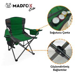 Madfox Echo Katlanır Kamp Sandalyesi Yeşil