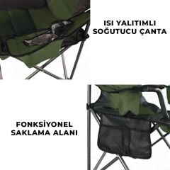 Madfox Echo Katlanır Kamp Sandalyesi Yeşil