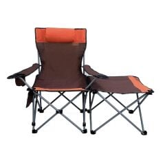 Madfox Prowler 3 Kademeli Yatabilen Kamp Sandalyesi Brown/Orange