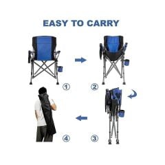 Madfox Roxy Katlanır Kamp Sandalyesi Blue/Black