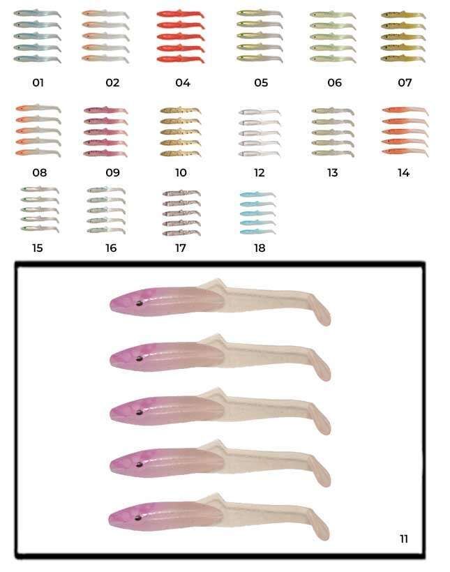Captain 3595 Elegant 35cm Silikon Zargana 5li Paket Suni Yem 11