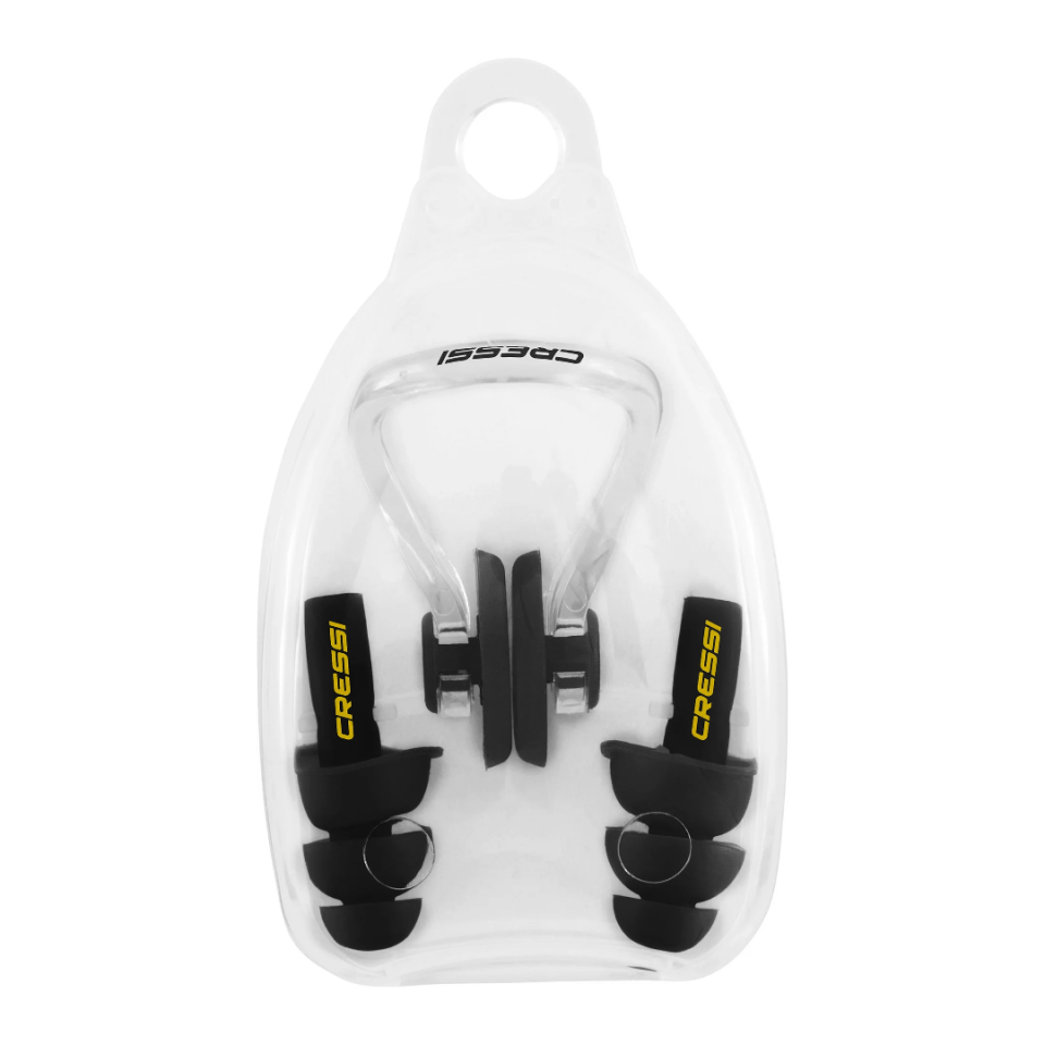 Cressi Aqua Kit Burun Mandalı ve Kulak Tıkacı BLACK