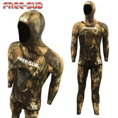 Free-Sub SAROS Desen Yamamoto Kumaş Serbest Dalış Elbisesi 5mm