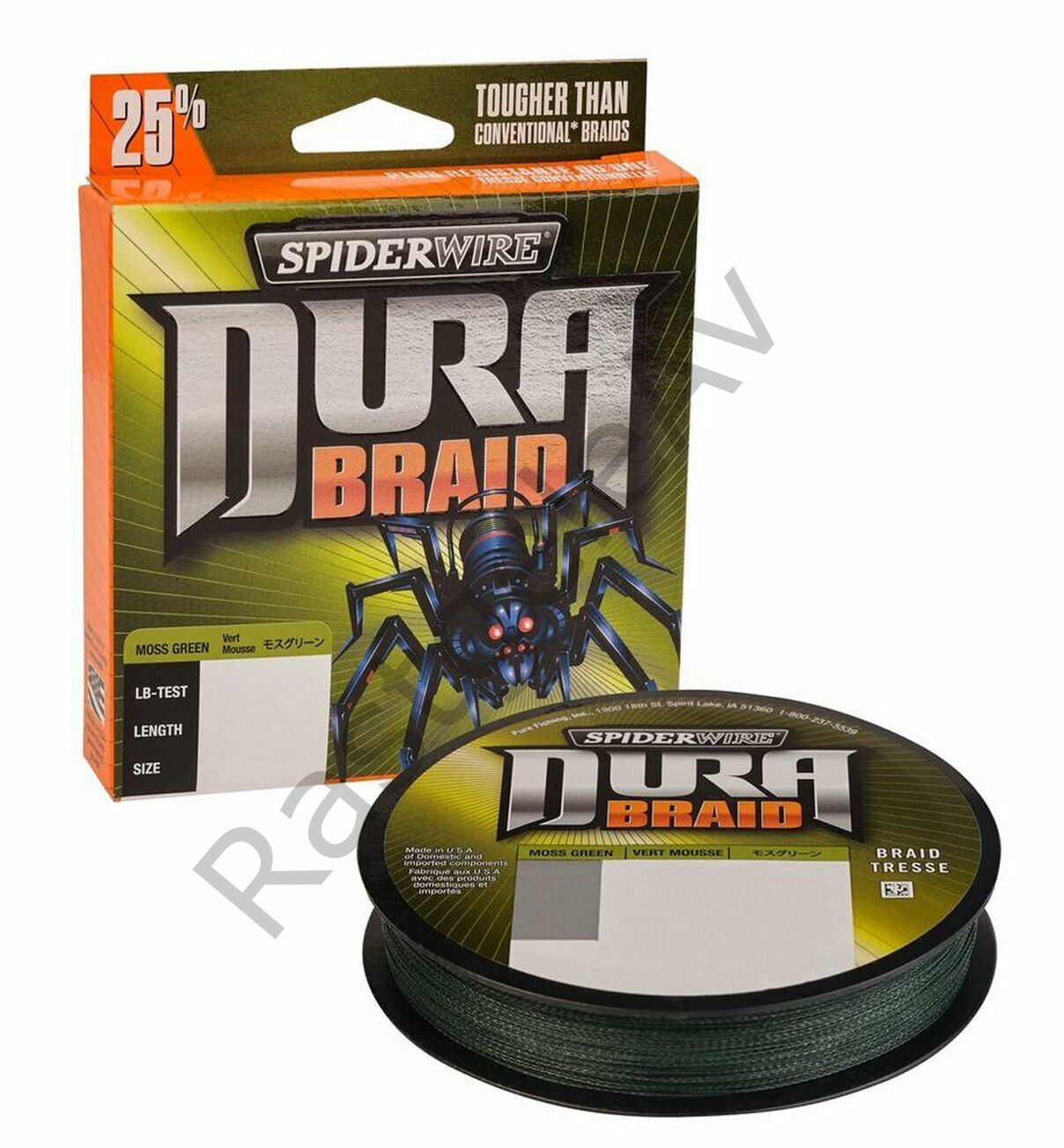 SpiderWire Dura Braid 275m Moss Green Örgü İp 0.36mm