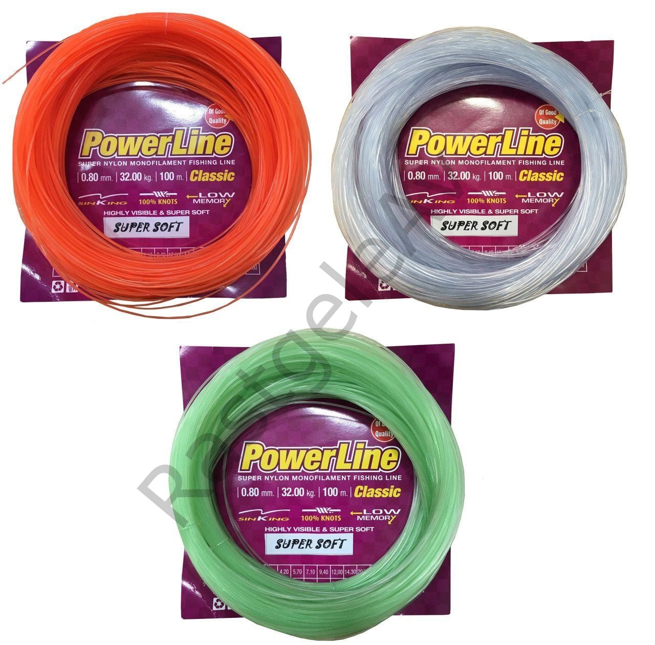 Powerline Classıc 100 m. Poşet Soft  Misina 0,50 mm Yeşil