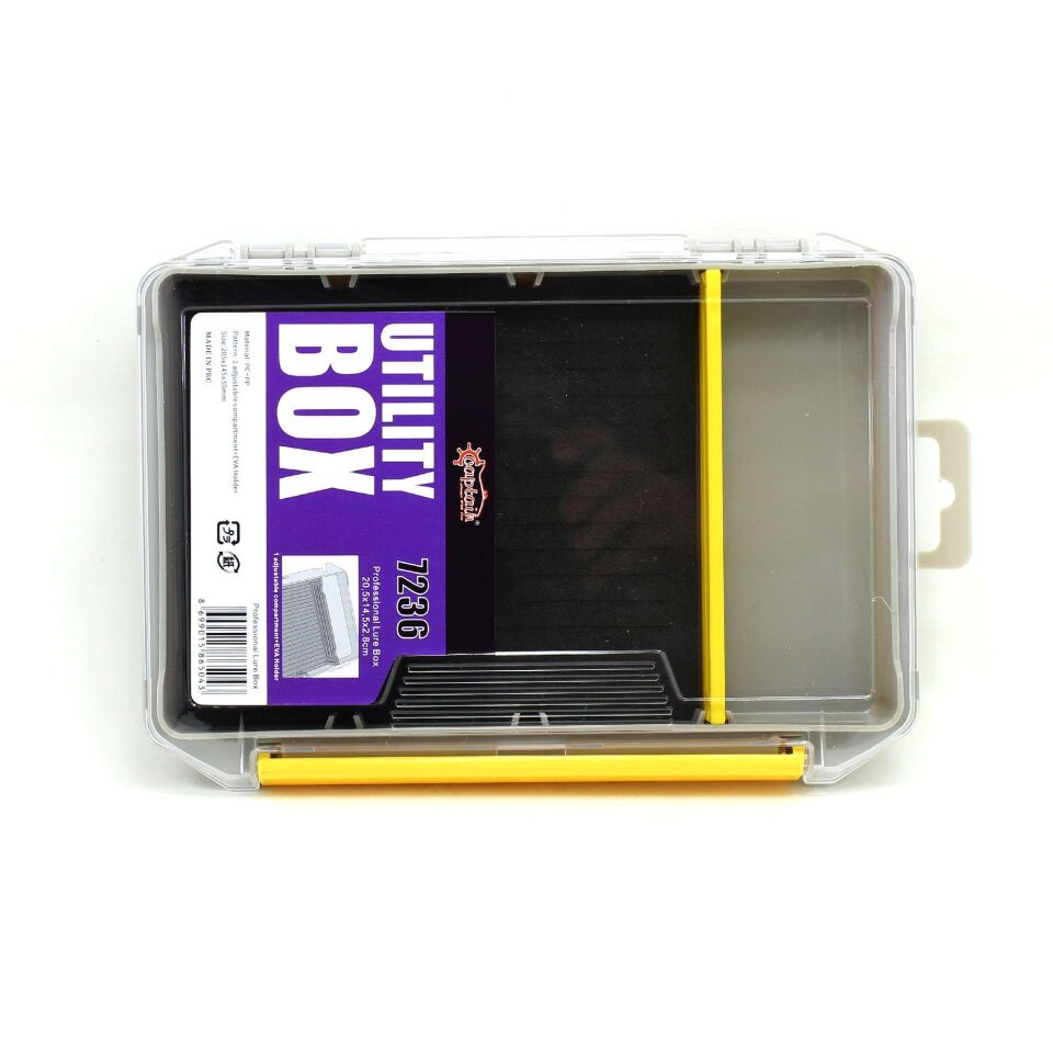 Captain 7236 Profesyonel Sahte Balık ve Jig Kutusu 20x14x3cm