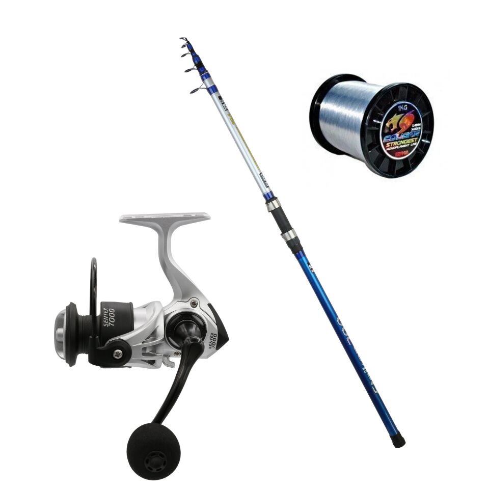 Eurofish Striker 420 100-200 gr + Eurofish Sentex 7000 Gri Olta Seti