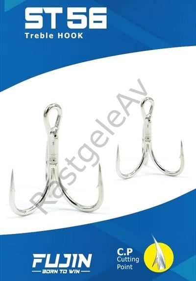 Fujin ST56 Üçlü Maket Balık İğnesi Nickel