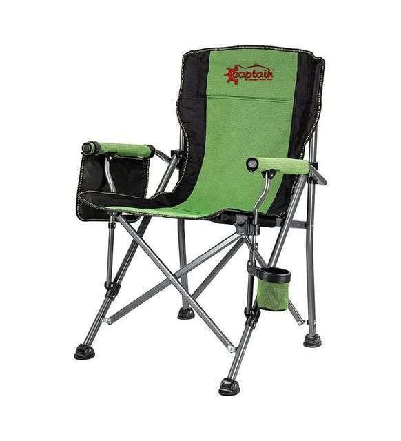 Captain Kamp Sandalyesi İthal Pro Katlanır Bardaklı Koltuk