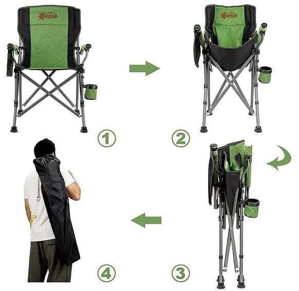 Captain Kamp Sandalyesi İthal Pro Katlanır Bardaklı Koltuk