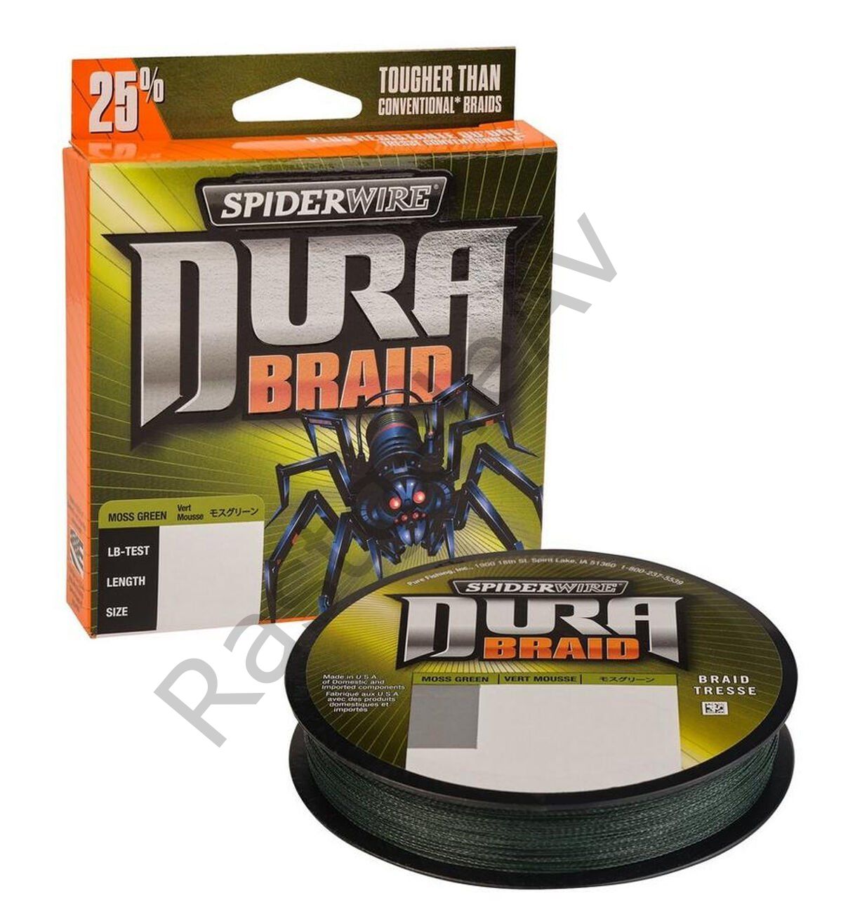 SpiderWire Dura Braid 135m Moss Green Örgü İp 0.43mm