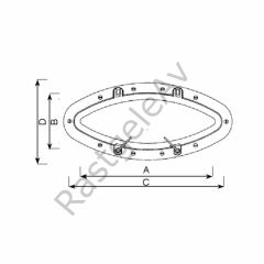 Seaflo Plastik Lumboz Çap:21 Cm Siyah