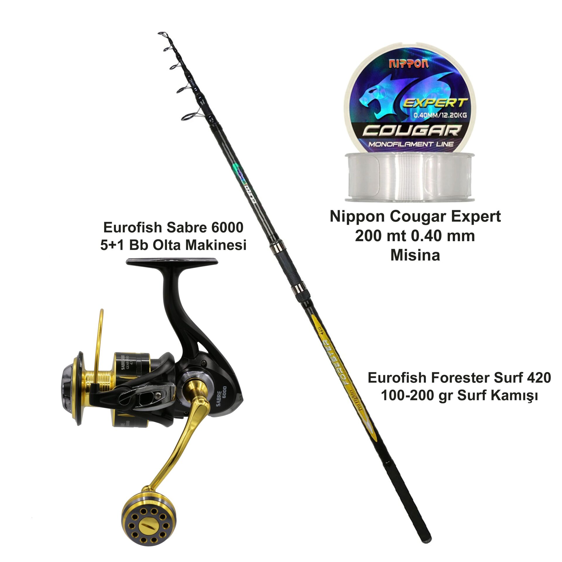 Eurofish Forester 420 100-200 GR + Eurofish Sabre 6000 Olta Seti