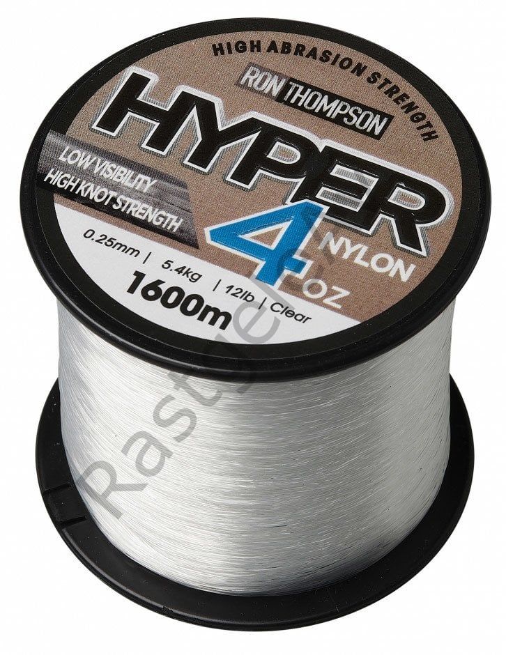Ron Thompson Hyper 4OZ Nylon Clear Misine 1200 m 0.30 mm 6.8 kg 15 lbs