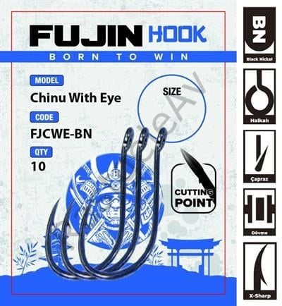 Fujin Chinu With Eye Delikli Çapraz Olta Kancası