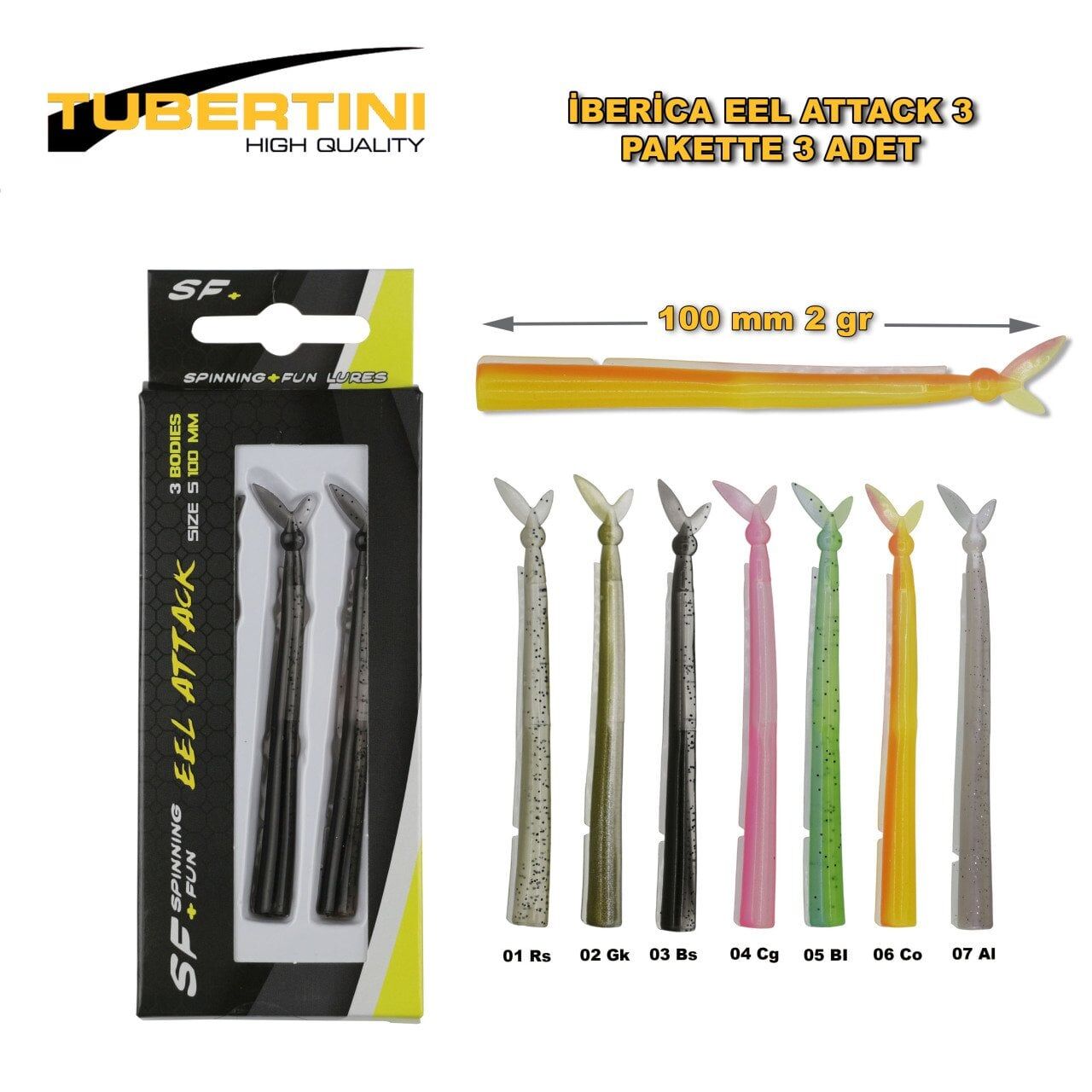 İberica Eel Attack 3 100mm No: