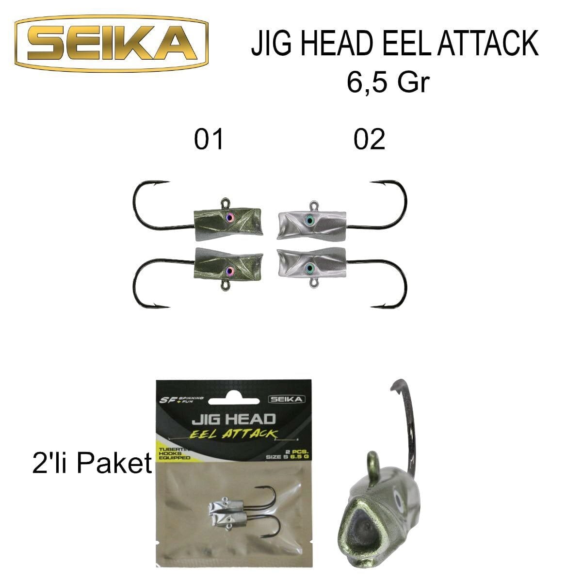 İberica Eel Attack 2 Jig Head 6.5Gr No:
