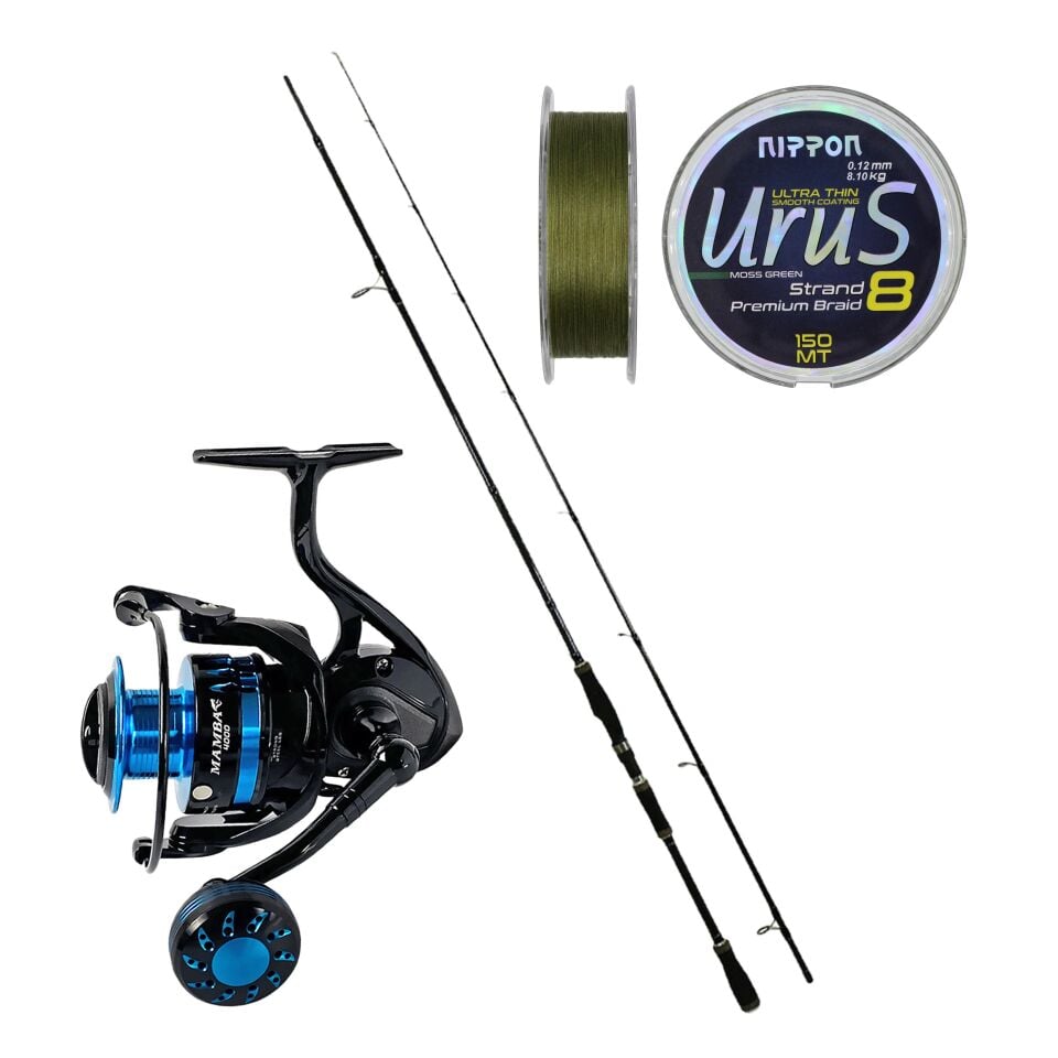 Eurofish Black Mamba 270 cm 8-38 gr + Ajiking Mamba 4000 Spin Olta Seti