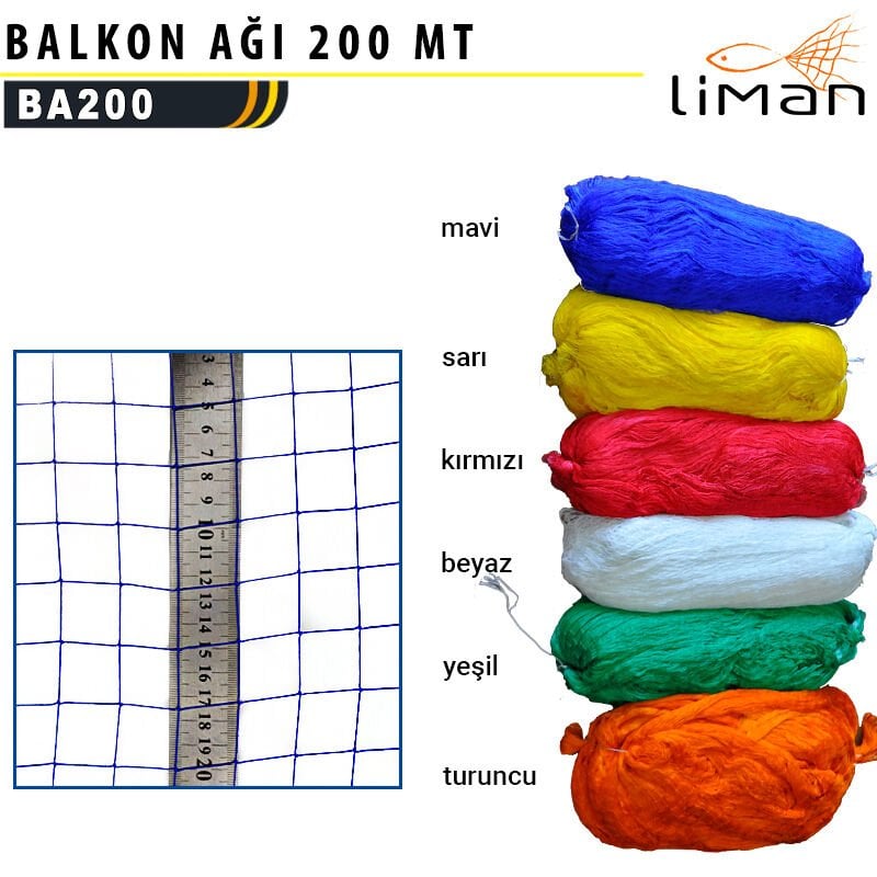 BALKON AĞI 200 MT Kalın